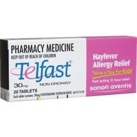 Telfast 30mg 20 Tablets