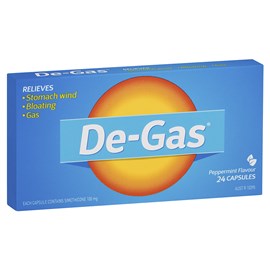 De Gas 100mg 24 Capsules
