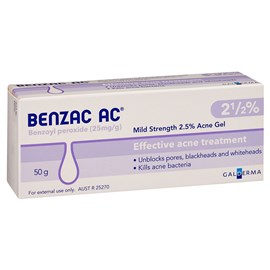 Benzac AC Gel 2.5% 50g