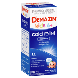 Demazin Cold Relief Syrup (Blue) 200ml