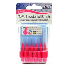 Tepe Interdental Brush 0.4mm (Pink) 6 pack