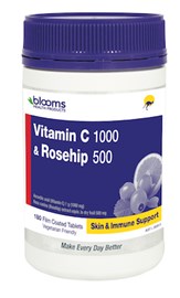 Blooms Vitamin C 1000mg + Rosehip 180
