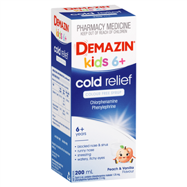 Demazin Cold Relief Colour Free 200ml