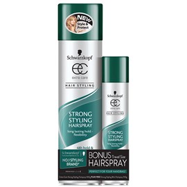 Schwarzkopf Extra Care Strong Styling Hairspray 400g + Bonus Hairspray 100g