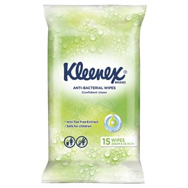 Kleenex Anti - Bacterial Wet Wipes 15