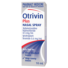 Otrivin Plus Adult Nasal Spray 10ml