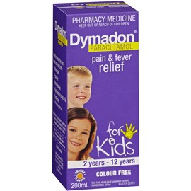 Dymadon Paracetamol 2-12years 200ml