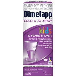 Dimetapp Cold & Allergy Kids 6yr Plus 200ml