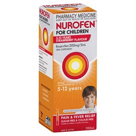 Nurofen For Children 5 - 12Yr Strawberry 200ml