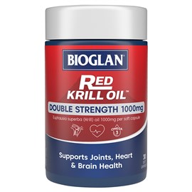 Bioglan Red Krill Oil Double Strength 1000mg 30 Capsules