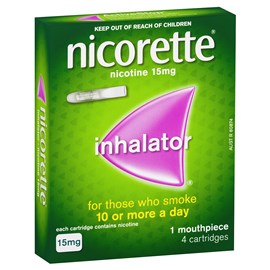 Nicorette Inhalator 15mg x 4 Cartridges