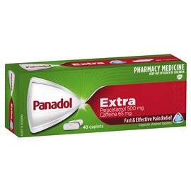 Panadol Extra with Optizorb, Paracetamol Pain Relief 40 Caplets