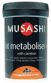 Musashi Mega Fat Metaboliser 75 Capsules