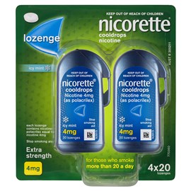 Nicorette Cool Drops Lozenges 4mg 80
