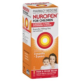 Nurofen Suspension 1 - 5Yr Strawberry 100ml