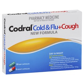Codral Cold & Flu+Cough Day & Night 24 Capsules