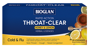 Bioglan Throat Clear Honey Lemon