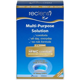 Reclens Multi Purpose Solution 2X240mL + Lens Case (7007)