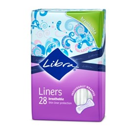 Libra Thin & Breathable Liner 28 Pads