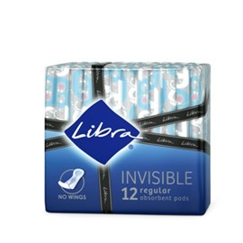 Libra Invisible Regular 12 Pads
