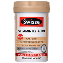 Swisse Ultiboost Vitamin K2 + D3 60 Capsules