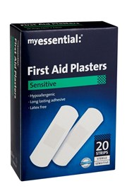 myessential First Aid Plasters Sensitive - 20 Strips