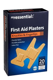 myessential First Aid Plasters Knuckles & Fingertips 20 Strips