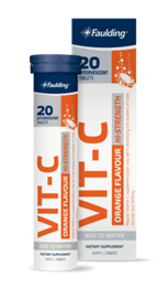 Faulding Effervescent Vit-C Orange 20 Tablets