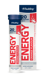 Faulding Effervescent Energy 20 Tablets