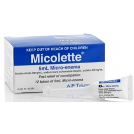 Micolette Micro Enema 12 Tubes 5mL