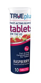 TruePlus Glucose  Raspberry Tube 10 Tablet