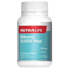 Nutra-Life Bilberry 10,000 Plus 60 Tablets