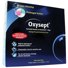 OxySept 240mL x3 72Tablets + FreeLens