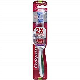 Colgate Toothbrush Optic White Platinum Medium 2 Pack