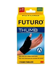 Futuro Deluxe Thumb Stabilizer Black Small/ Medium