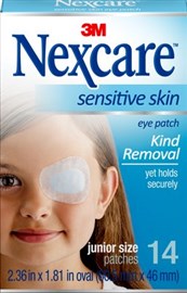Nexcare Sensitive Skin Eye Patch Junior 14