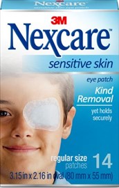 Nexcare Sensitive Skin Eye Patch Regular 14