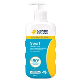 Cancer Council Sunscreen Sport 50+ Pump 200ml