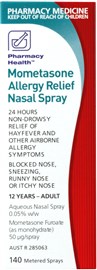 Pharmacy Health Mometasone Allergy Relief 140 Sprays