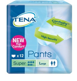 Tena Pant Super Lge 12 Packs