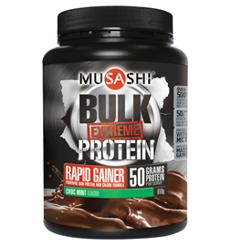 MUSASHI BULK Extreme Protein Powder Choc Mint 810g