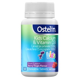 Ostelin Vitamin D & Calcium Kids 50 Chewable Tablets