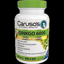 Caruso's Ginkgo 6000 60 Tablets
