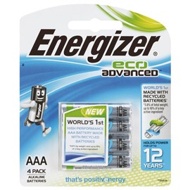 Energizer Eco Advanced AA Battery 4 Pack