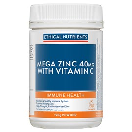 Ethical Nutrients Mega Zinc Powder Orange 190g