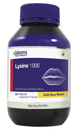 Blooms Lysine 1000mg 60 Tablets