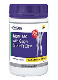 Blooms MSM Ginger & Devils Claw 120S