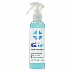 Mundicare Burnaid Sunburn Spray Gel 240ml