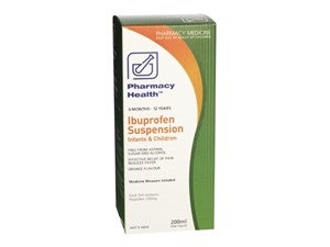 Pharmacy Health Ibuprofen Suspension 6 month-12 Years 200ml
