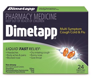 Dimetapp Multi Symptom Cough Cold & Flu 24 Liquid Caps